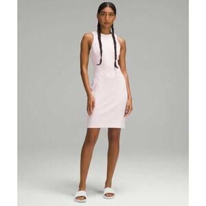 Ribbed Softstreme Slim-Fit Tank Dress in Flush Pink Lululemon